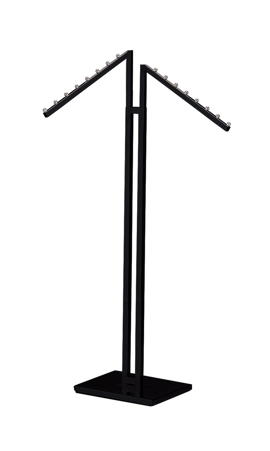 2-Way Square-Base Clothing Rack with Slant Arms Questions & Answers