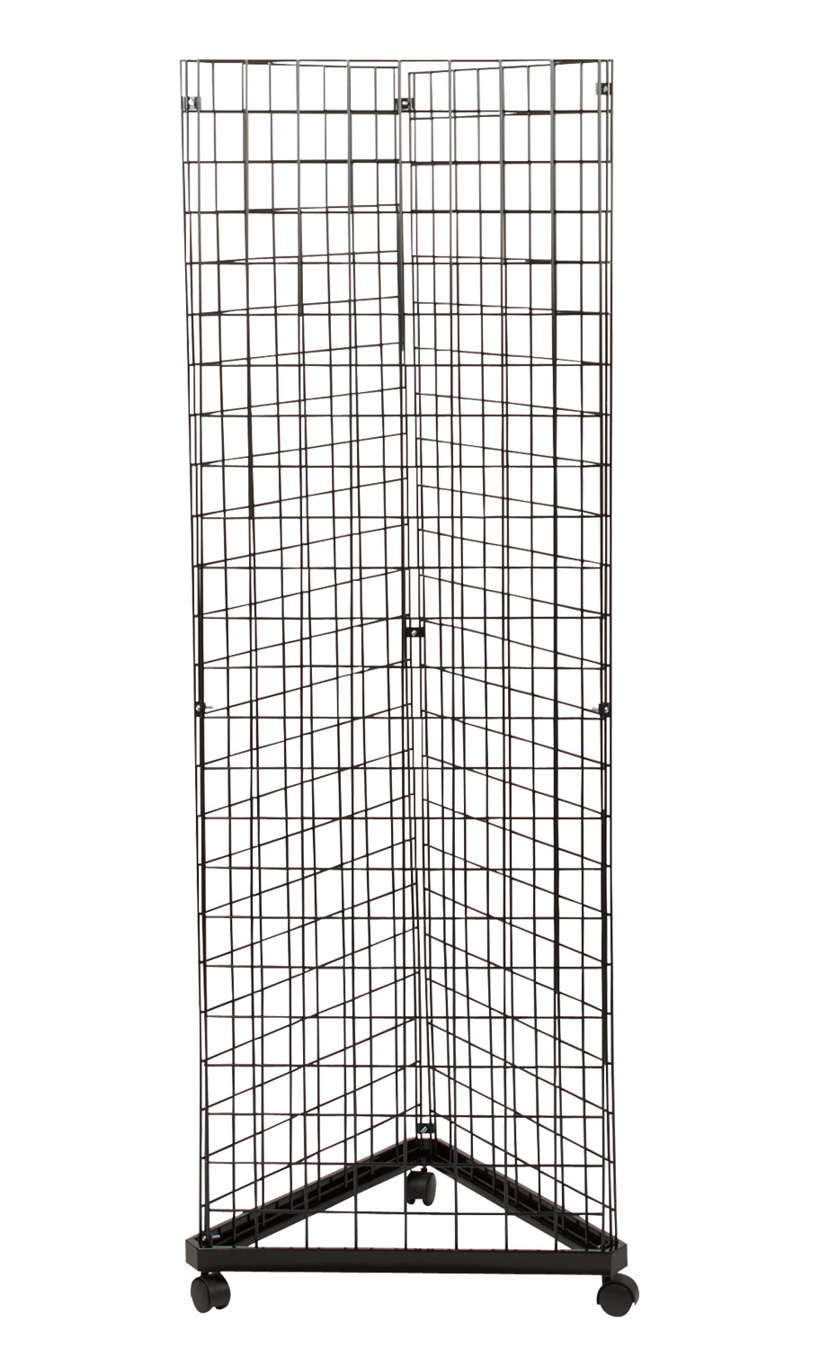 Triangle Wire Grid Tower with Base and Casters Questions & Answers