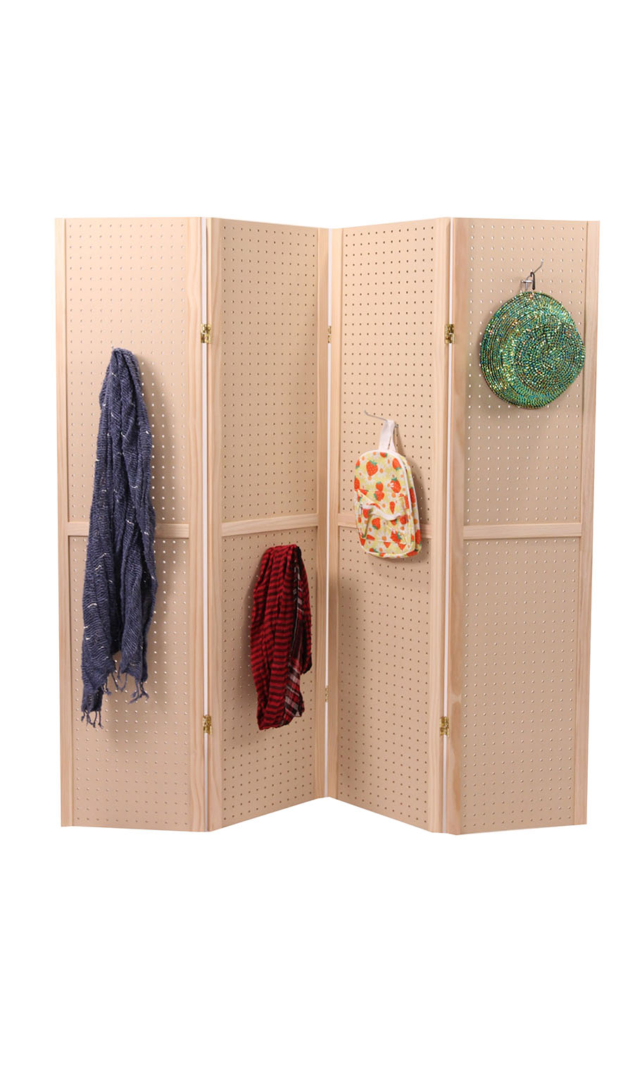 Hello! I am in need of a display like the 4 panel pegboard display, but need it to show 16 X 24" canvas prints. Do you make this display in larger panels? Thank you!