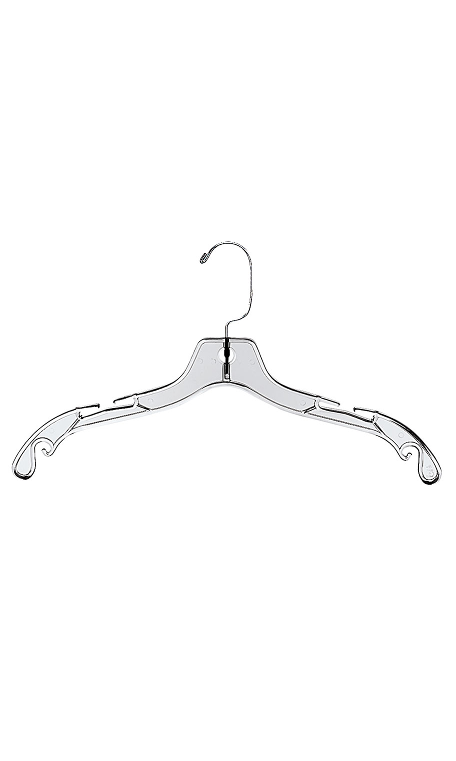 Heavy Weight 17 inch Clear Plastic Dress Hangers Questions & Answers