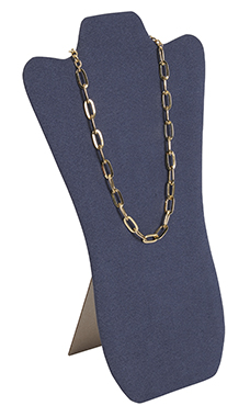 Tall Slate Blue Necklace Display Easel Questions & Answers