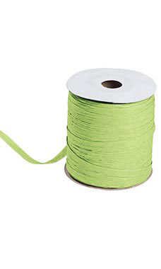 Which materials is this synthetic raffia ribbon made from?