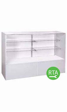 Are there draws at the bottom on the back side to put merchandise in?