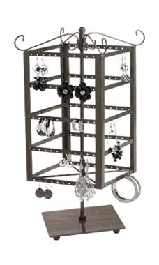 Small Tiered Square Rotating Jewelry Display Questions & Answers