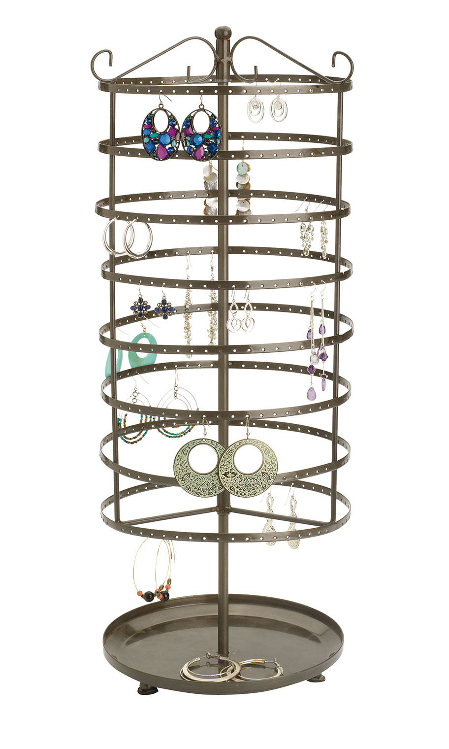 Large Tiered Round Rotating Jewelry Display Questions & Answers