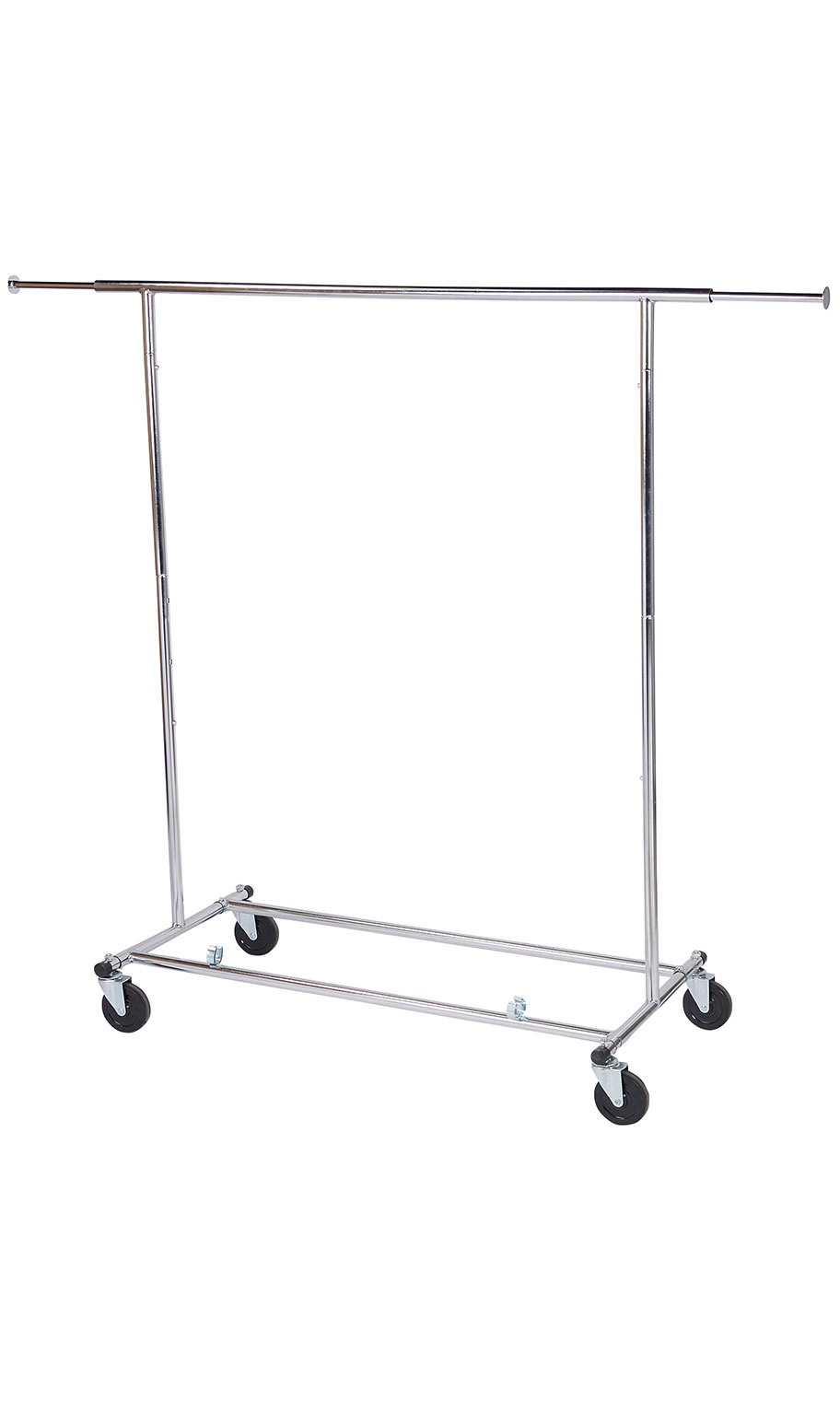 Economy Chrome Single-Rail Collapsible Salesman Clothing Rack Questions & Answers