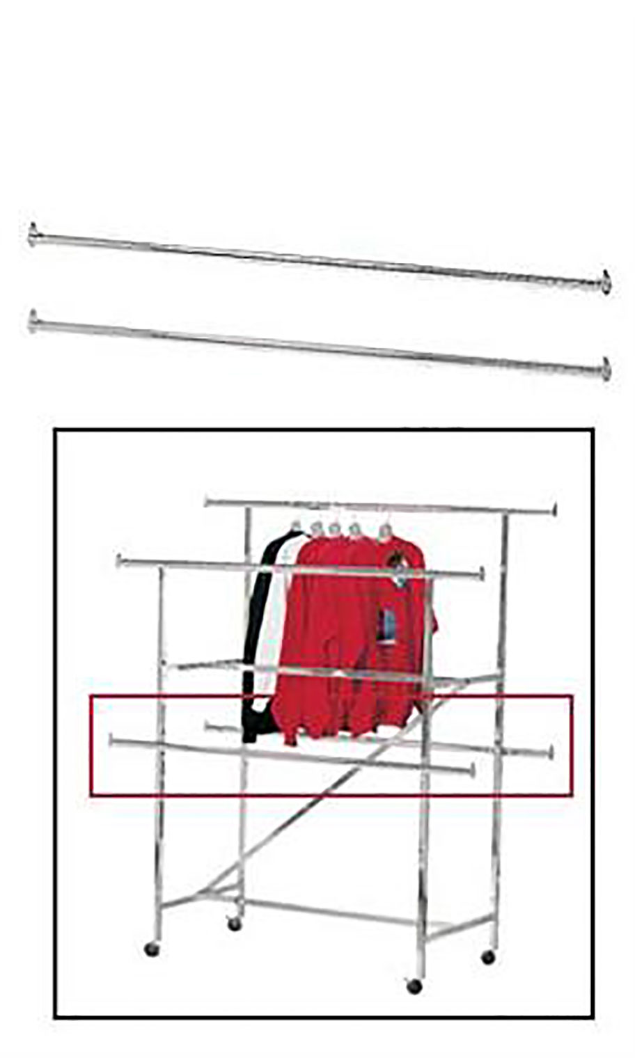 Chrome Add On Rails for Chrome Double-Rail Clothing Rack with Z-Brace Questions & Answers