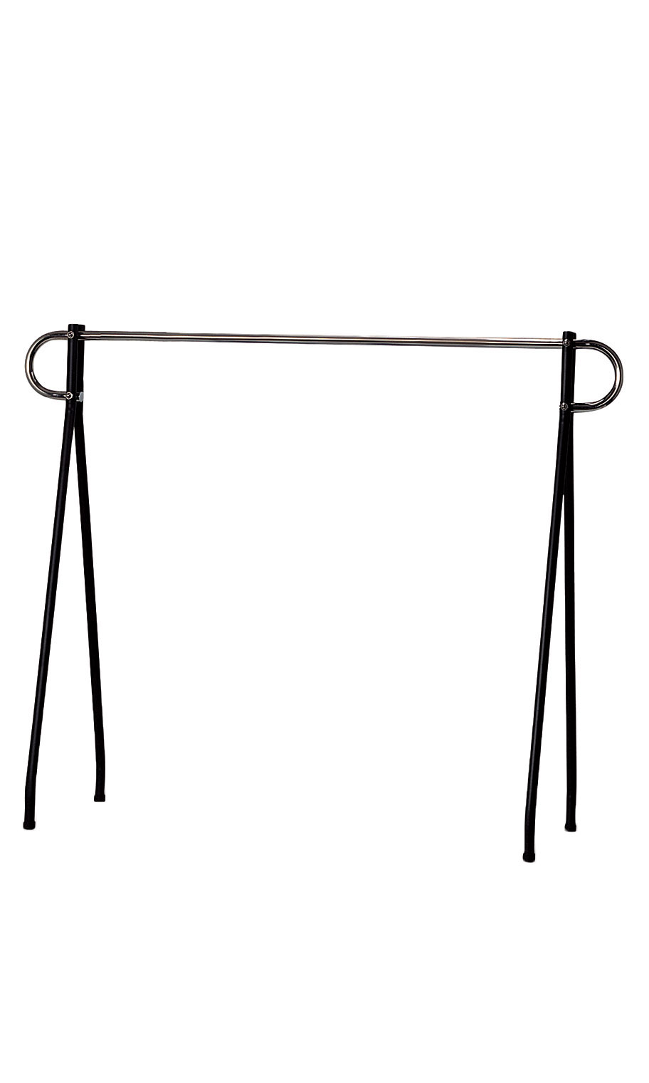 60 x 60 inch Black & Chrome Single-Rail Clothing Rack Questions & Answers